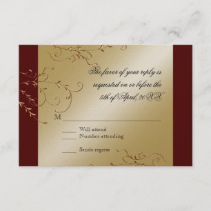 Black Tie Elegance, Golden OSA Responcard Kort