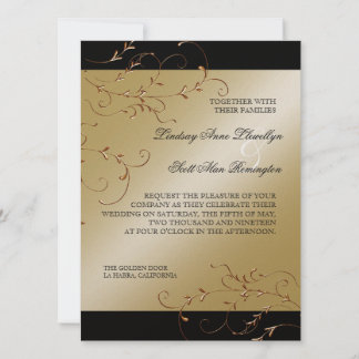 Black Tie Elegance, inbjudan till Golden Wedding