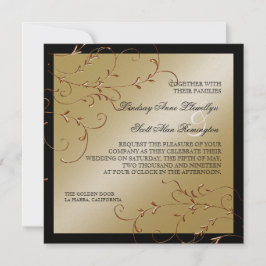 Black Tie Elegance, inbjudan till Golden Wedding