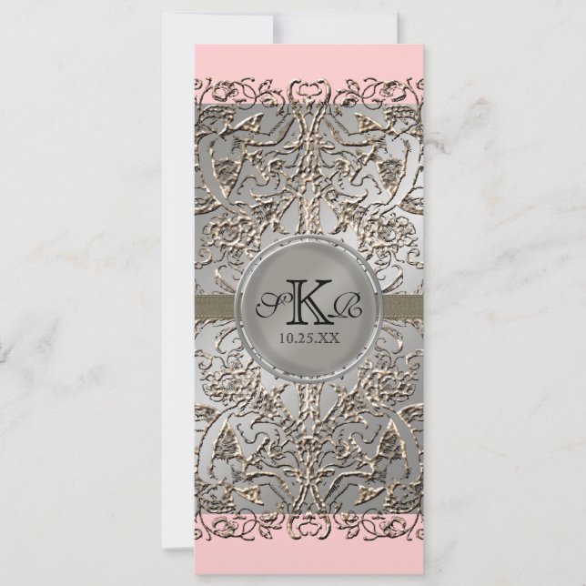 Black Tie Elegance, inbjudningar till Silver-bröll (Framsida)