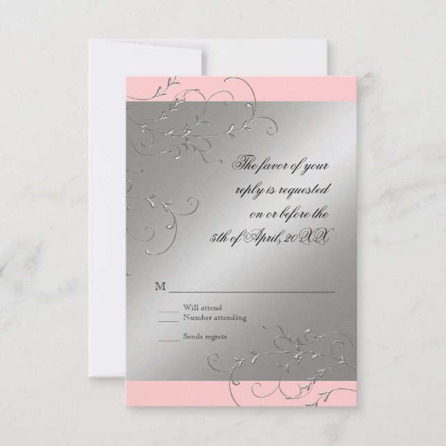 Black Tie Elegance, OSA Responcard Kort (Framsida)