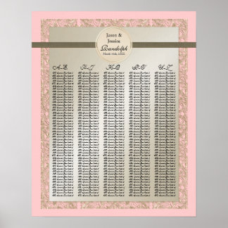 Black Tie Elegance - Reception Bord Sequation Char Poster