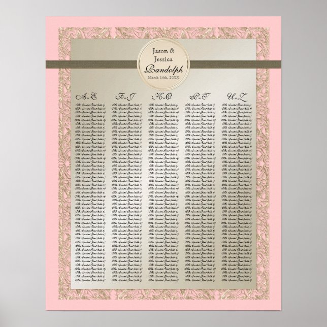 Black Tie Elegance - Reception Bord Sequation Char Poster (Framsidan)