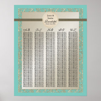Black Tie Elegance - Reception Bord Sequation Char Poster