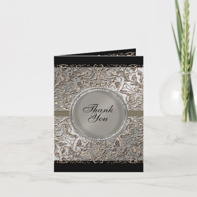 Black Tie Elegance, Tackkort-kort Tack Kort (Framsida)