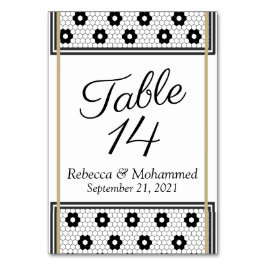 Black Tie Fransk Bistro Bordsnummer