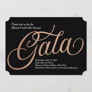 Black Tie Gala-inbjudan Inbjudningar