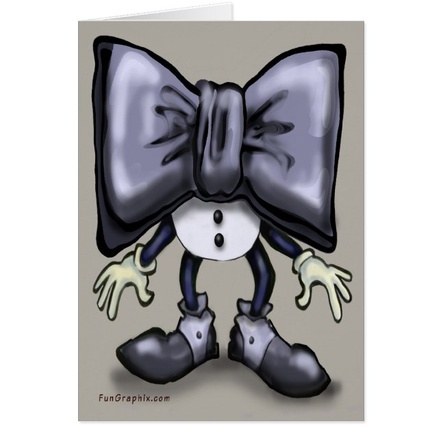 Black Tie Hälsningskort (Framsidan)