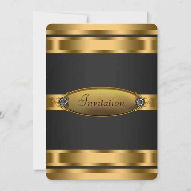 Black Tie Party Inbjudningar (Framsida)