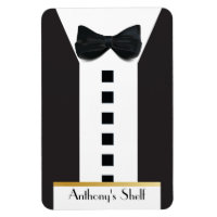 Black Tie Tuxedo 🎩 Funny Monogram Fridge