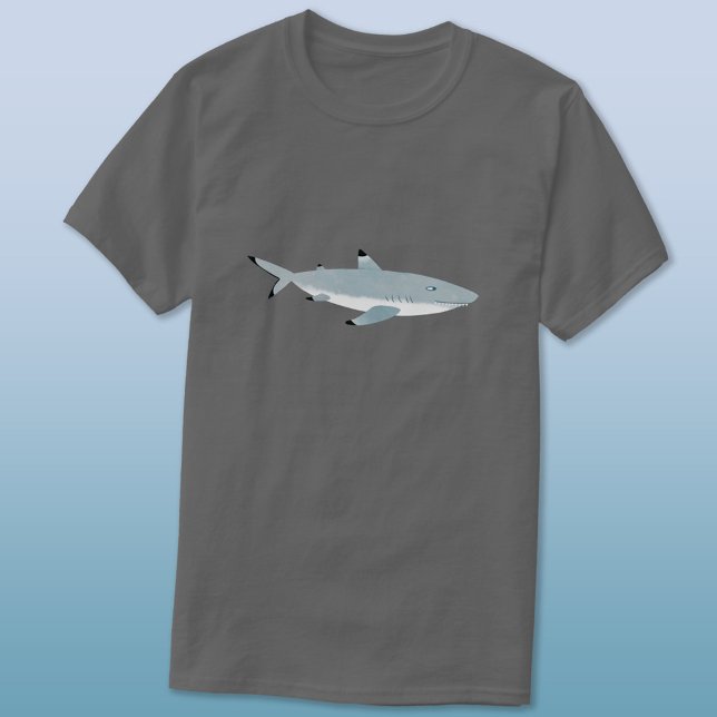 Black Tipping Reef Shark T Shirt (Fun Black Tipped Reef Shark T-shirt)