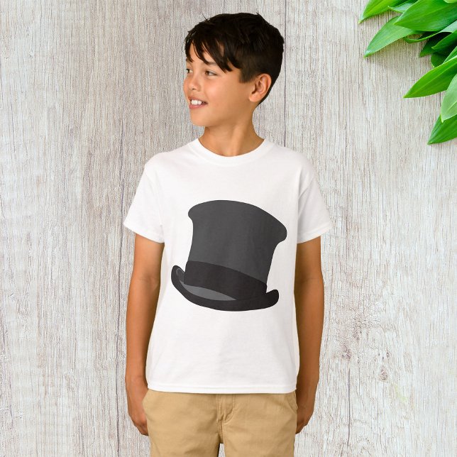 Black Top Hat Classic Steampunk Victorian T Shirt (Skapare uppladdad)