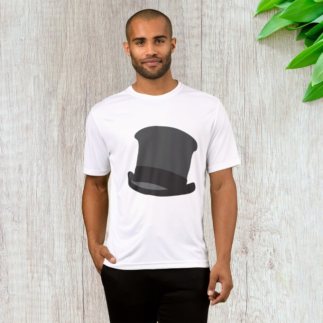 Black Top Hat Classic Steampunk Victorian T Shirt (Skapare uppladdad)