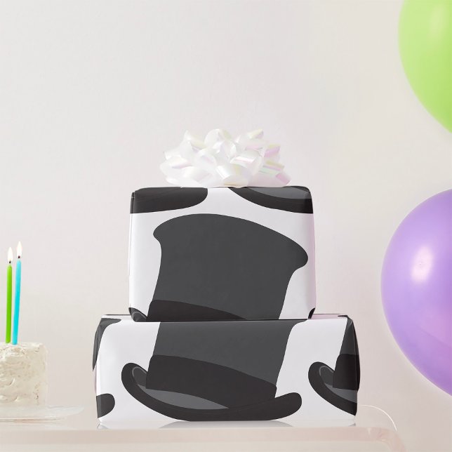 Black Top hat Presentpapper (Skapare uppladdad)