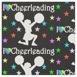 BLACK TOPPEN STAR CHEERLEADING FABRIC TYG