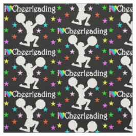 BLACK TOPPEN STAR CHEERLEADING FABRIC TYG