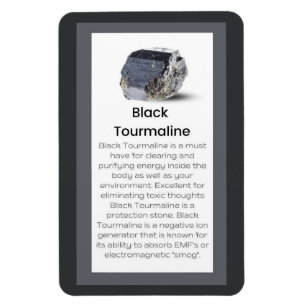 Black Tourmaline Crystal: Jewelry Visning Magnet