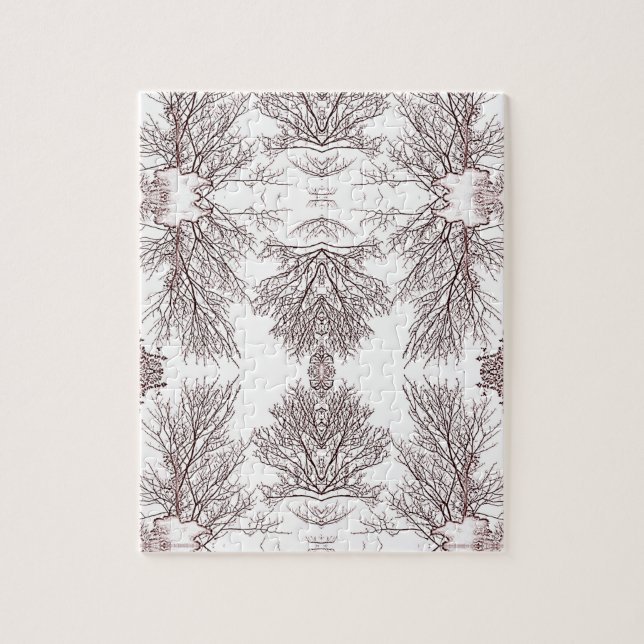 Black Träd White Himlar Pussel (Vertikal)