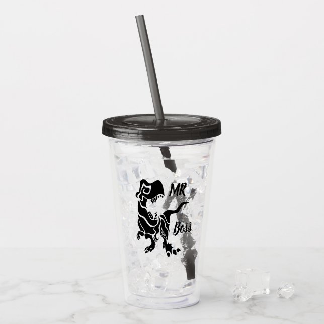 Black Trex Chef Dino Take Away Mugg (Framsida Ice)