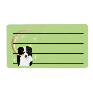 Black Tri Australian shepherd med Måne och Stars, Fraktsedel