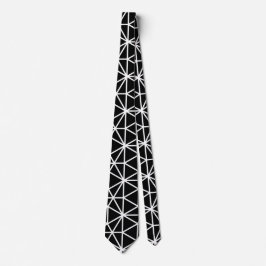 Black Triangular Geometric Mönster Slips