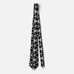 Black Triangular Geometric Mönster Slips