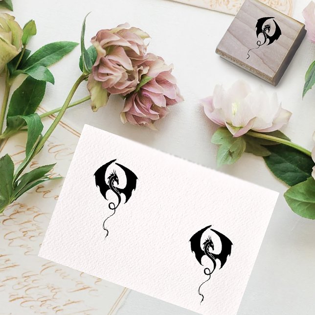 Black Tribal Dragon Stämpel (Skapare uppladdad)