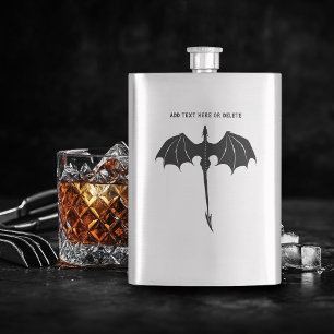 Black Tribal Flight Dragon Fantasy Fickplunta