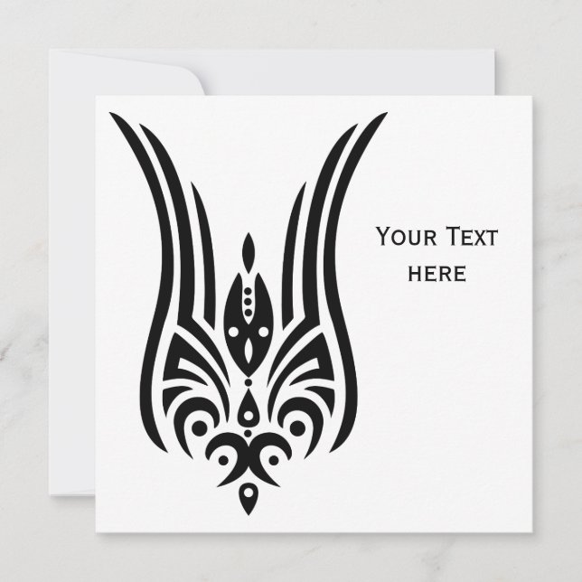BLACK Tribal Tattoo - tulip + dina idéer (Framsida)