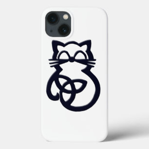 Black Trinity Knot Celtic Cat iPhone 8/7 Fodral