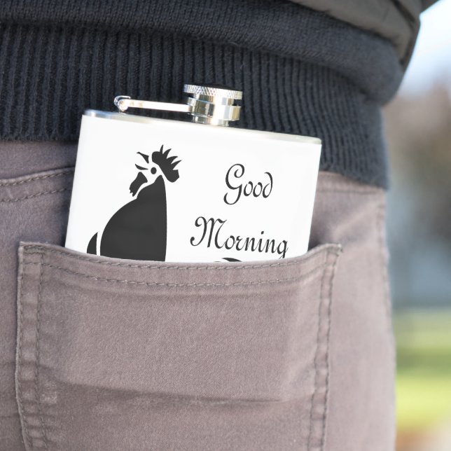 Black Tupp Crowing Silhouette Fickplunta (In Situ)