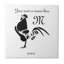 Black Tupp Crowing Silhouette
