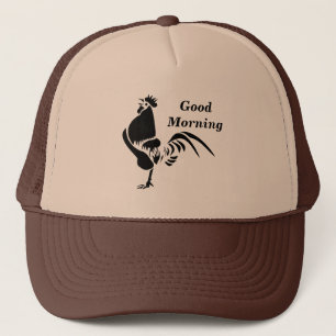 Black Tupp Crowing Silhouette Keps