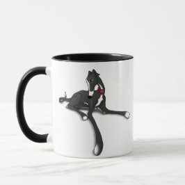 Black Tux Greyhound Mugg