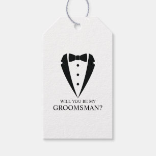 Black Tuxedo Kostym Personlig Groomsman Frieri Presentetikett