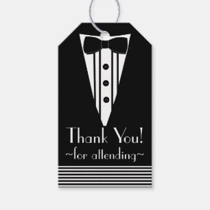 Black Tuxedo Tack- Presentetikett