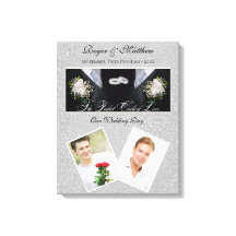 Black Tuxes Two Grooms Bröllop med foton