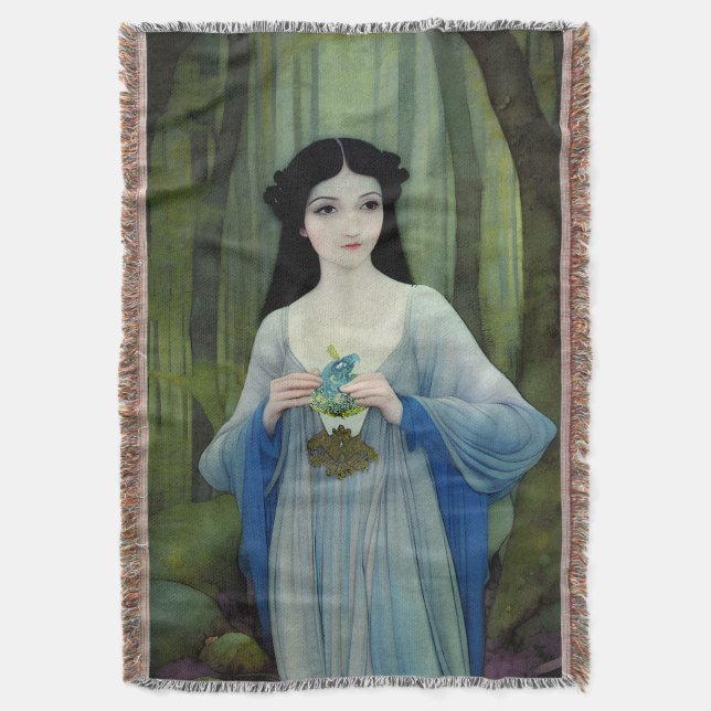 Bläck Tvättar illustration av vackra kvinnor i Sko Filt (Framsidan Vertikal)