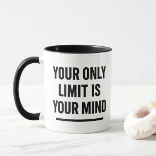 Black Typography Motivational Daily Reminder Mugg