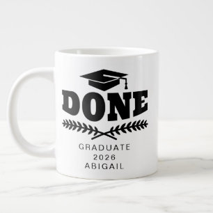 Black Typography Student 2021 Personlig mugg Jumbo Mugg