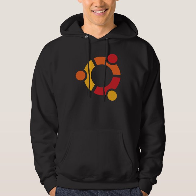 Black Ubuntu Hoodie (Framsida)