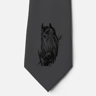 Black Uggla   Neck Tie   Träkol och svart Slips