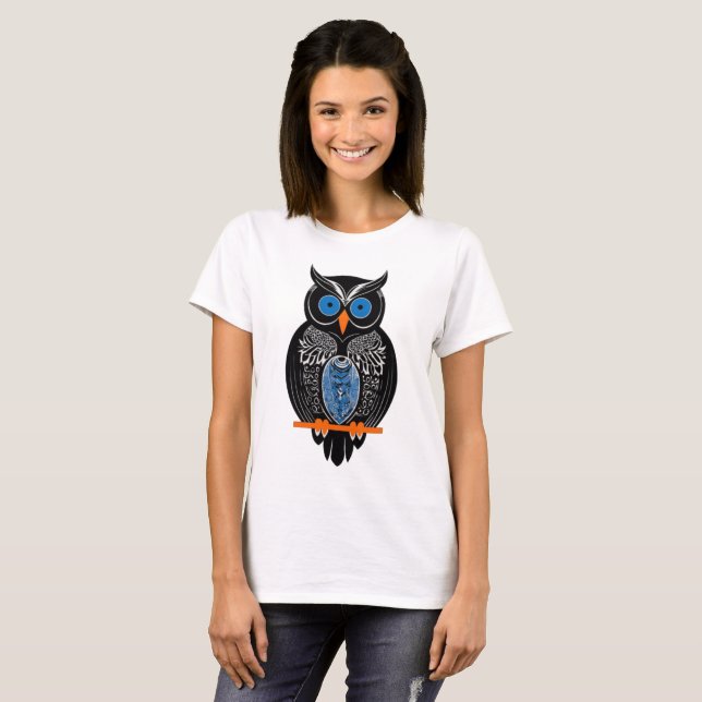 Black Uggla T-Shirt (Hel framsida)