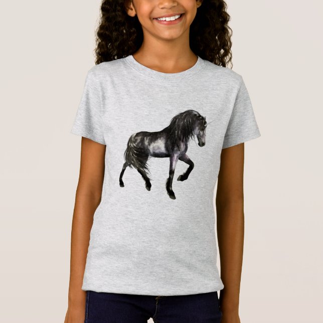 Black Unciorn T-Shirt (Framsida)