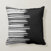 Black Uneven White Linjer Modern 