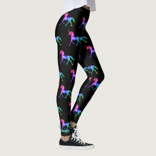 Black Unicorn Custom Name Leggings Yoga Byxor