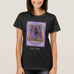 Black Unicorn Horse Fantasy Personlig T Shirt