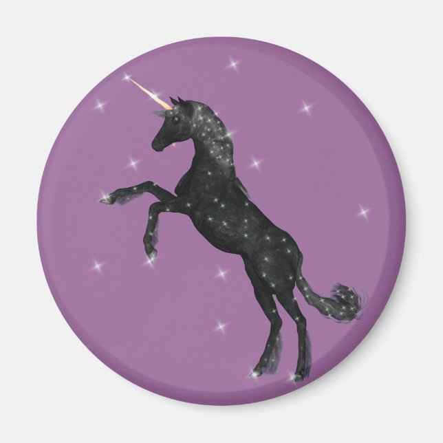Black Unicorn Magnet (Framsidan)