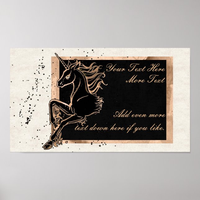 Black Unicorn Poster (Framsidan)