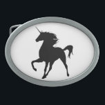 Black Unicorn Silhouette Bälte Buckle<br><div class="desc">Ett låsbeslag i coola bälte är ett av de mest mångsidiga mode-objekten där ute, och ger lite magi till alla nya eller gamla utrustningar. Bälte är ett enkelt sätt att fräscha upp ett tråkigt utseende och kan vara din speciella extra beröring som gör stil unikt. Uttryck dig utan att säga...</div>